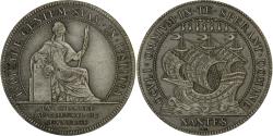 World Coins - France, Token, Chambre au Tribunal de Commerce, Nantes, Silver, Flan mat