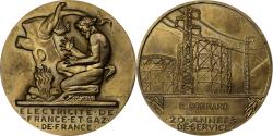 World Coins - France, Medal, Électricité de France et gaz de France, Bronze, Dropsy