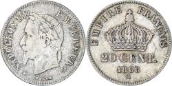 World Coins - Coin, France, Napoleon III, Napoléon III, 20 Centimes, 1866, Paris,