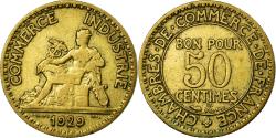 World Coins - Coin, France, Chambre de commerce, 50 Centimes, 1929, Paris,