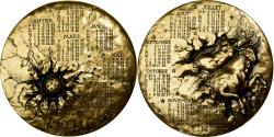 World Coins - France, Medal, Calendrier, Europe sur un Taureau, 1994, Bronze, Mayot,