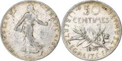 World Coins - Coin, France, Semeuse, 50 Centimes, 1901, Paris, , Silver, KM:854