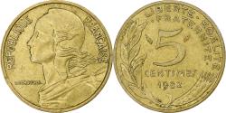 World Coins - France, 5 Centimes, Marianne, 1982, Pessac, Aluminum-Bronze,