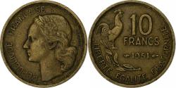 World Coins - France, 10 Francs, Guiraud, 1951, Paris, Aluminum-Bronze, , KM:915.1