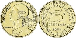 World Coins - France, Marianne, 5 Centimes, 2001, Paris, Série FDC.BU,
