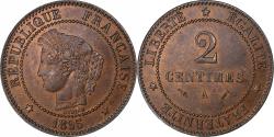 World Coins - France, 2 Centimes, Cérès, 1895, Paris, Bronze, , Gadoury:105