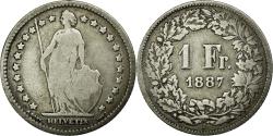 World Coins - Coin, Switzerland, Franc, 1887, Bern, , Silver, KM:24