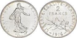 World Coins - France, 2 Francs, Semeuse, 1916, Paris, Silver, , Gadoury:532, KM:845.1