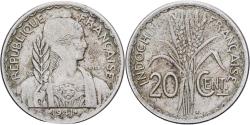 World Coins - French Indochina, 20 Cents, 1941, San Francisco, Copper-nickel,