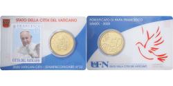 World Coins - Vatican, Pope Francis I, 50 Euro Cent, Stamp & coin card n°33, 2020, Nordic