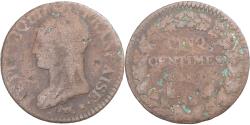World Coins - Coin, France, Dupré, 5 Centimes, Metz, , Copper, Gadoury:126/126a