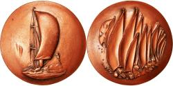 World Coins - France, Medal, Sport, Voile, Shipping, 1980, Galtié, , Copper