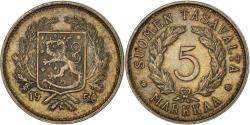 World Coins - Coin, Finland, 5 Markkaa, 1950
