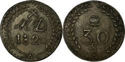 World Coins - Coin, France, 30 Sous, 1820, Aniche, , Bronze