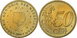 World Coins - Netherlands, 50 Euro Cent, 2004, Utrecht, Nordic gold,