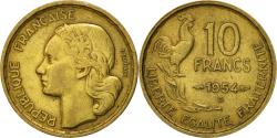 World Coins - Coin, France, Guiraud, 10 Francs, 1954, Beaumont - Le Roger,