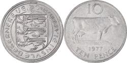 World Coins - Coin, Guernsey, 10 Pence, 1977