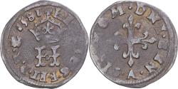 World Coins - Coin, France, Henri III, liard à la croix fleurdelisée, 1581, Paris