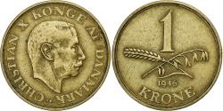 World Coins - Denmark, Christian X, Krone, 1946, Copenhagen, Aluminum-Bronze,