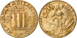 World Coins - Coin, San Marino, 200 Lire, 1985, Rome, , Aluminum-Bronze, KM:180