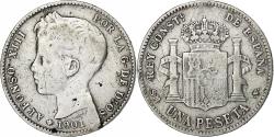 World Coins - Coin, Spain, Alfonso XIII, Peseta, 1901, Madrid, , Silver, KM:706