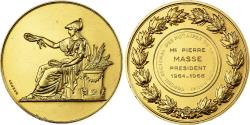World Coins - France, Medal, Notaires de la cour de Douai, 1966, Gold plated silver, Brenet