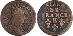 World Coins - France, Louis XIV, Liard de France, 1658, Meung-sur-Loire, , Copper