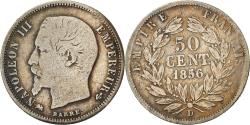 World Coins - Coin, France, Napoleon III, Napoléon III, 50 Centimes, 1856, Lyon,