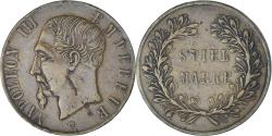 World Coins - France, Token, Napoléon III, Spiel Marke, , Brass