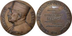 World Coins - France, Medal, Commandant Guesnet, 1936, Bronze, Bouvier,