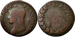 World Coins - Coin, France, Dupré, 5 Centimes, 1799, Geneva, , Bronze, KM:640.6