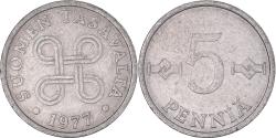 World Coins - Coin, Finland, 5 Pennia, 1977