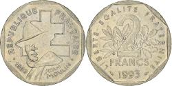 World Coins - Coin, France, Jean Moulin, 2 Francs, 1993, Paris, , Nickel, KM:1062