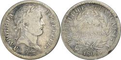 World Coins - Coin, France, Napoléon I, 1/2 Franc, 1808, Paris, A inachevé,