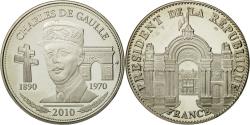 World Coins - France, Medal, Les Présidents de la République, Charles De Gaulle, 2010