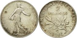 World Coins - Coin, France, Semeuse, 2 Francs, 1914, Castelsarrasin, , Silver