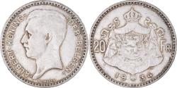 World Coins - Coin, Belgium, Albert I, 20 Francs, 20 Frank, 1934, , Silver, KM:104.1