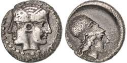 Mysia, Lampsakos, Athena, Obol, Lysimachos,, Gümüş, 0,63