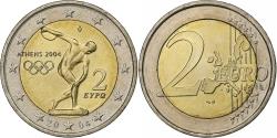 World Coins - Greece, 2 Euro, 2004, Athens, Bi-Metallic, , KM:188