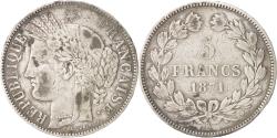 World Coins - Coin, France, Cérès, 5 Francs, 1871, Bordeaux, , Silver, KM:818.2