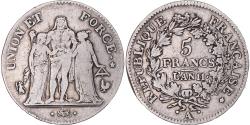 World Coins - Coin, France, Union et Force, 5 Francs, AN 11, Paris, , Silver