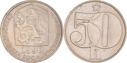 World Coins - Coin, Czechoslovakia, 50 Haleru, 1990