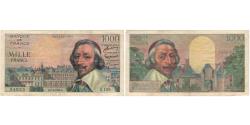 World Coins - France, 1000 Francs, Richelieu, 1955, 1955-04-07, VF(30-35), Fayette:42.12