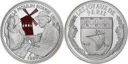 World Coins - France, Medal, Les Joyaux de Paris, Le Moulin Rouge, Silver,