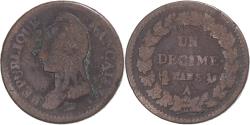 World Coins - Coin, France, Dupré, Decime, AN 8, Paris, , Copper, Gadoury:187a