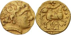 Ancient Coins - Carnutes, 1/4 Stater, 3rd-2nd century BC, Unpublished, Gold,