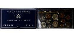 World Coins - France, Coffret 1 c. à 100 frs., 1985, MDP, série FDC,