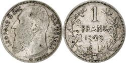 World Coins - Coin, Belgium, Franc, 1909, , Silver, KM:57.1