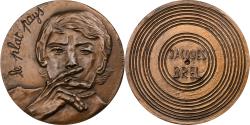 World Coins - France, Medal, Musique, Jacques Brel, le Plat Pays, n.d. (1979), Bronze