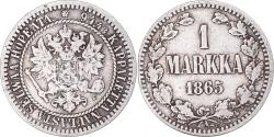 World Coins - Coin, Finland, Alexander II, Markka, 1865, Helsinki, , Silver, KM:3.1